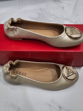 Guess GF Senna Logo Ballet Flats Size 5